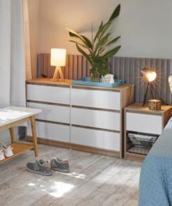 Comoda Alba + Velador Luma
